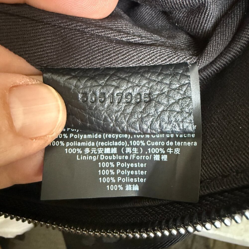 HUGO BOSS Morval All Leather Zip Env_O Bag 50517985 Black‎ - Picture 9 of 16